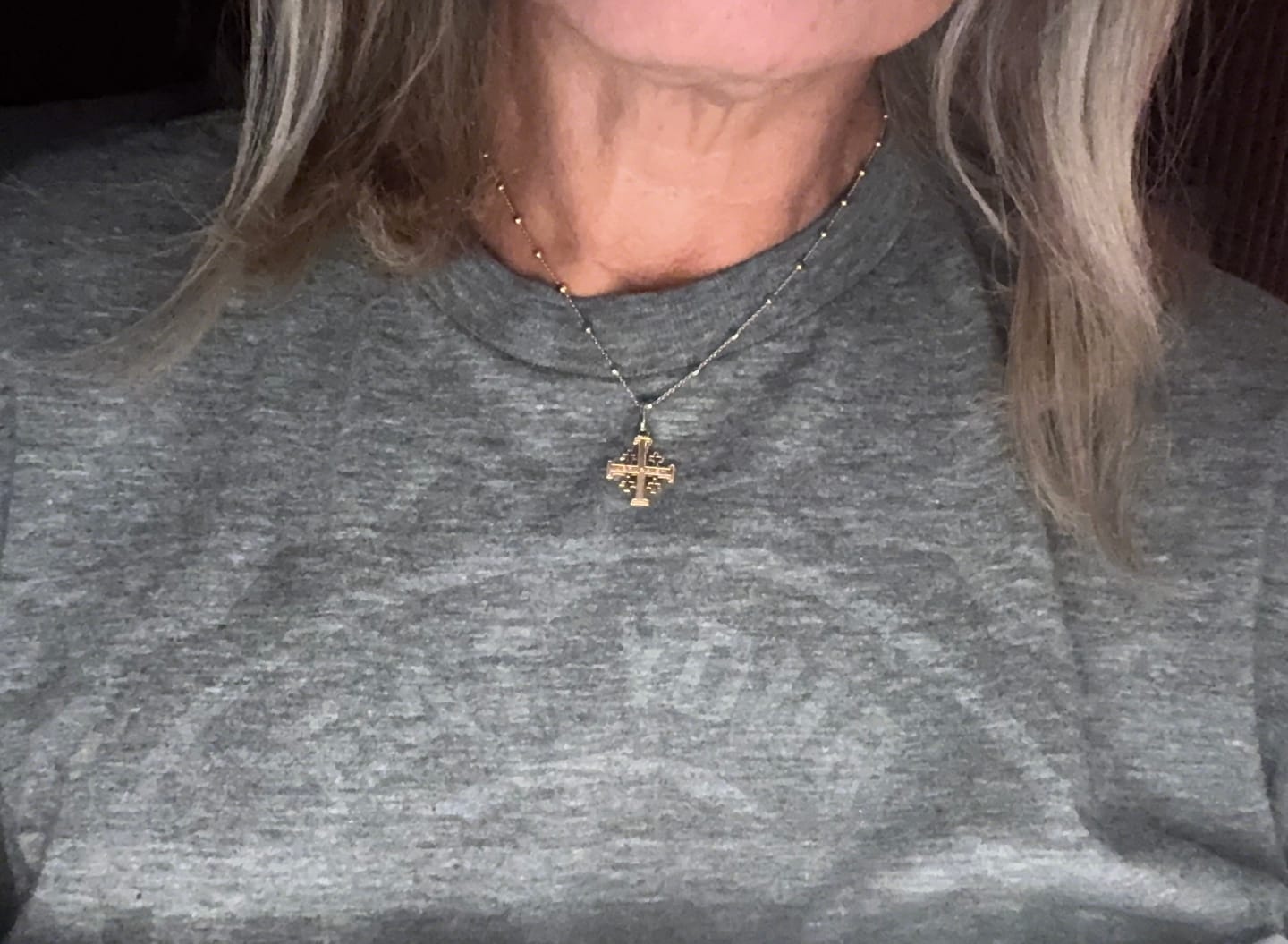 Customer photo review of 14K Yellow ,White or Two-Tone Gold 1.0mm - 4.0mm Bead Chain