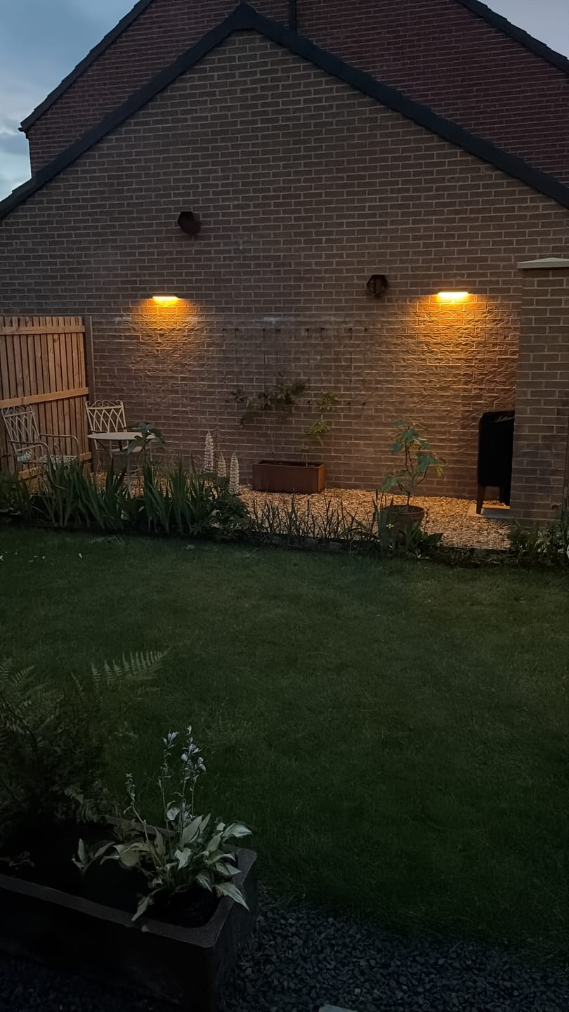 Customer photo review of Solar Wall Light with Motion Sensor