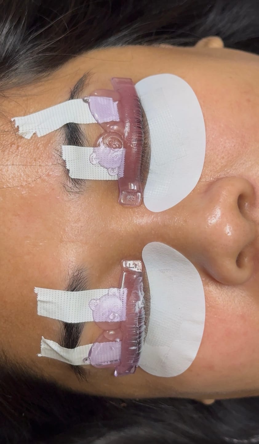 Customer photo review of L Curl Lash Lift Rods