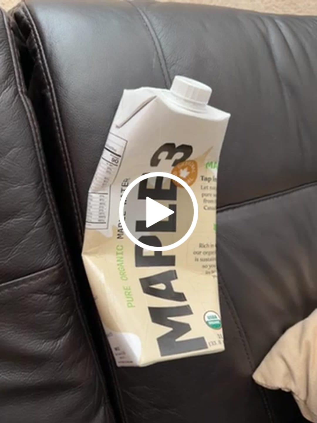 Customer video review of Pure Organic Maple Water
