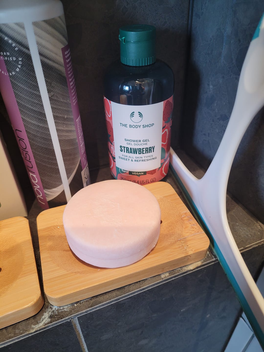 Customer photo review of Rice Water Protein Shampoo Bar
