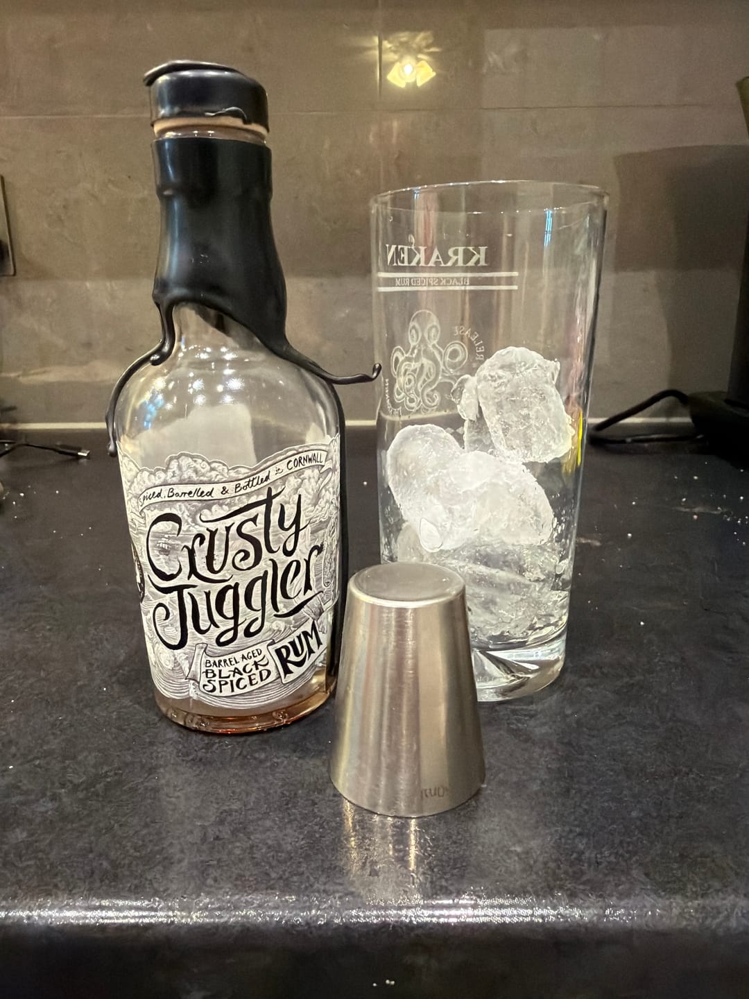 Customer photo review of Crusty Juggler Barrel Aged Black Spiced Rum