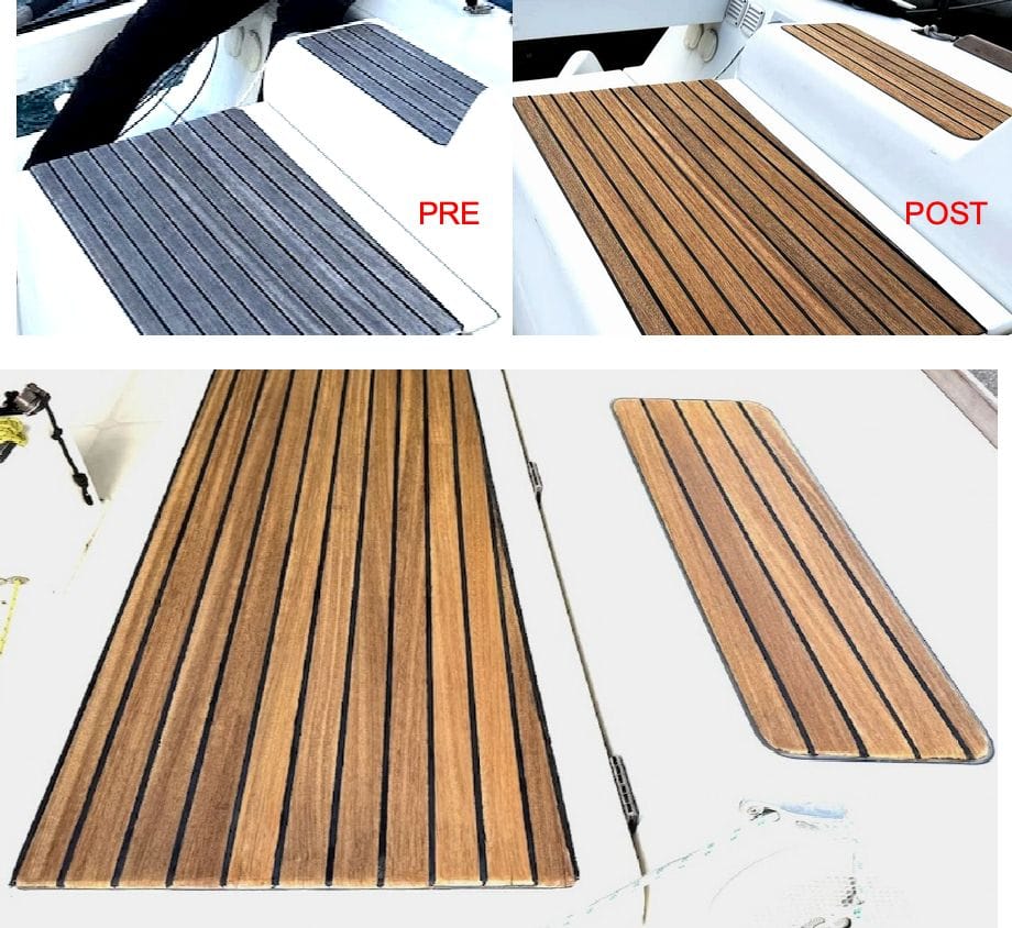 Customer photo review of Semco Teak Cleaning & Rejuvenating Kit