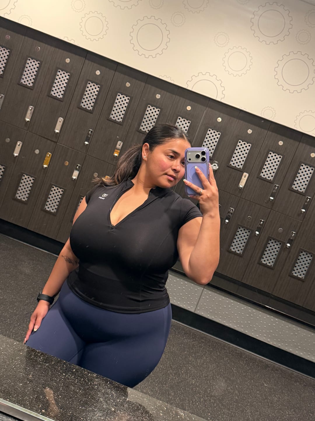 Customer photo review of W4331 - Prep Quarter Zip Top