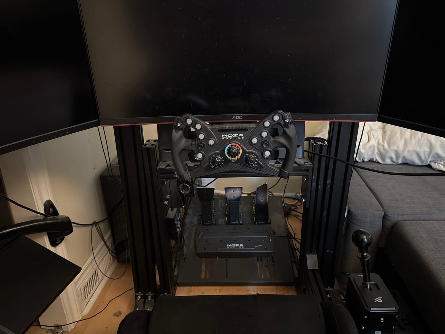 Customer photo review of Chassis Shifter Mount & Mouse Pad Kit
