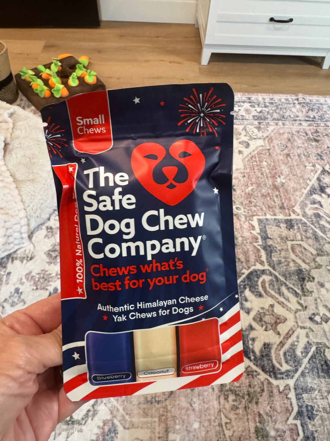 Customer photo review of America250 Freedom Pack — 3-Flavor Yak Chew Bundle