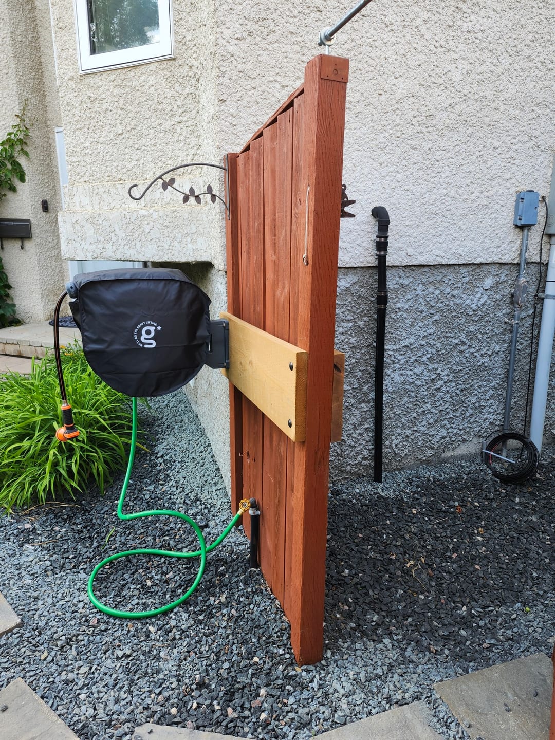 Customer photo review of Metal Mounting Bracket for Hose Reel