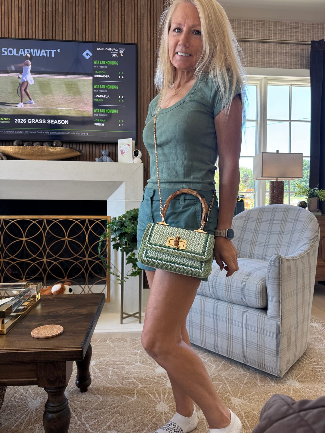 Customer photo review of Linden Whisper Clutch Cross Stitch DIY kit
