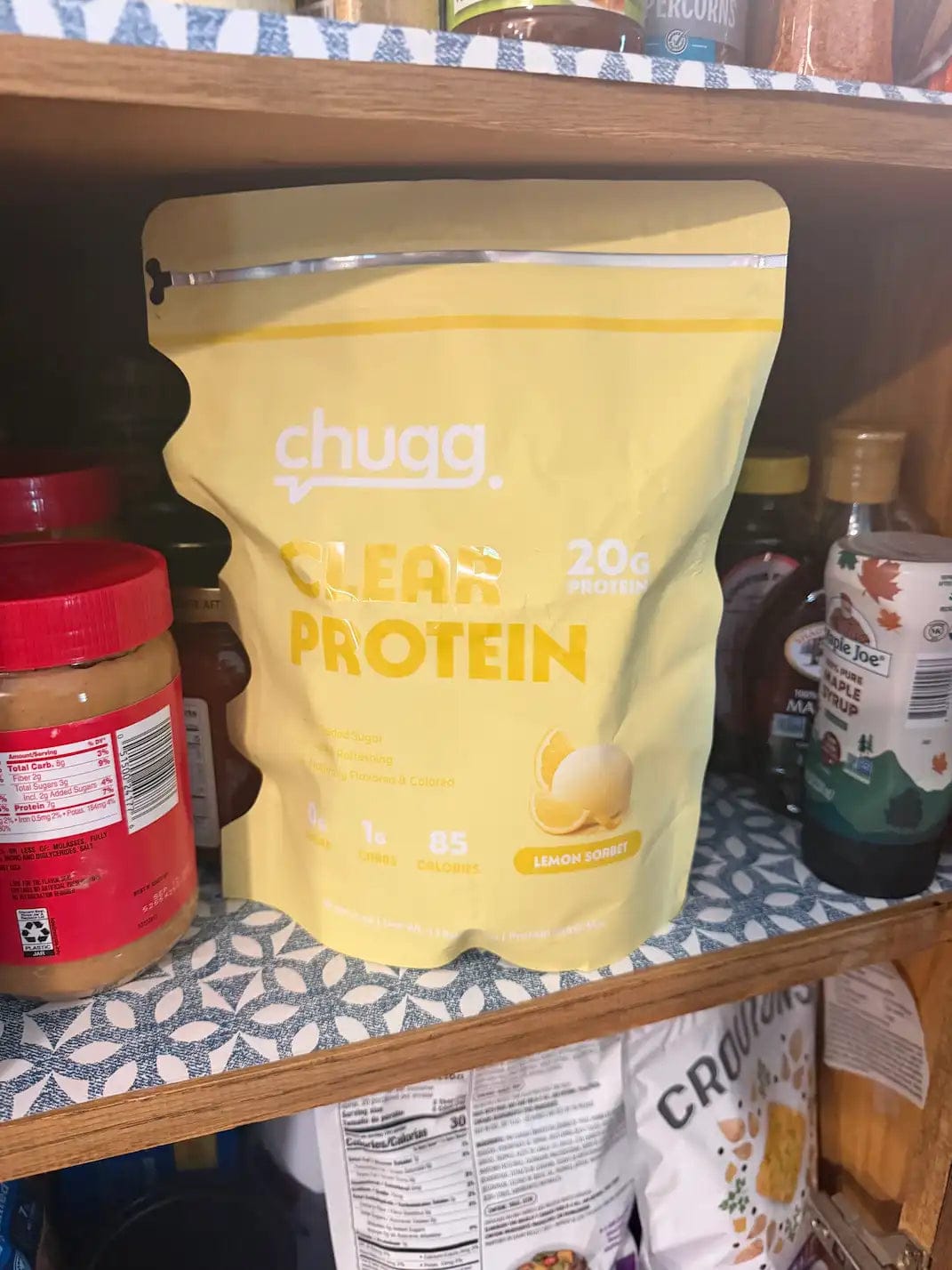 Customer photo review of Clear Protein Lemon Sorbet