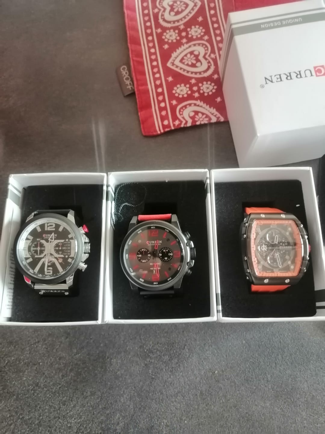 Customer photo review of Curren Galacticos® orologio uomo pelle