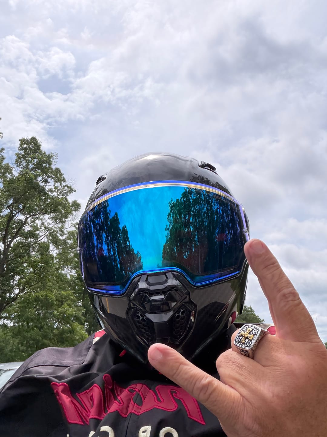 Customer photo review of D.O.T. & ECE Daytona C6 PRO- Grey Carbon Fiber
