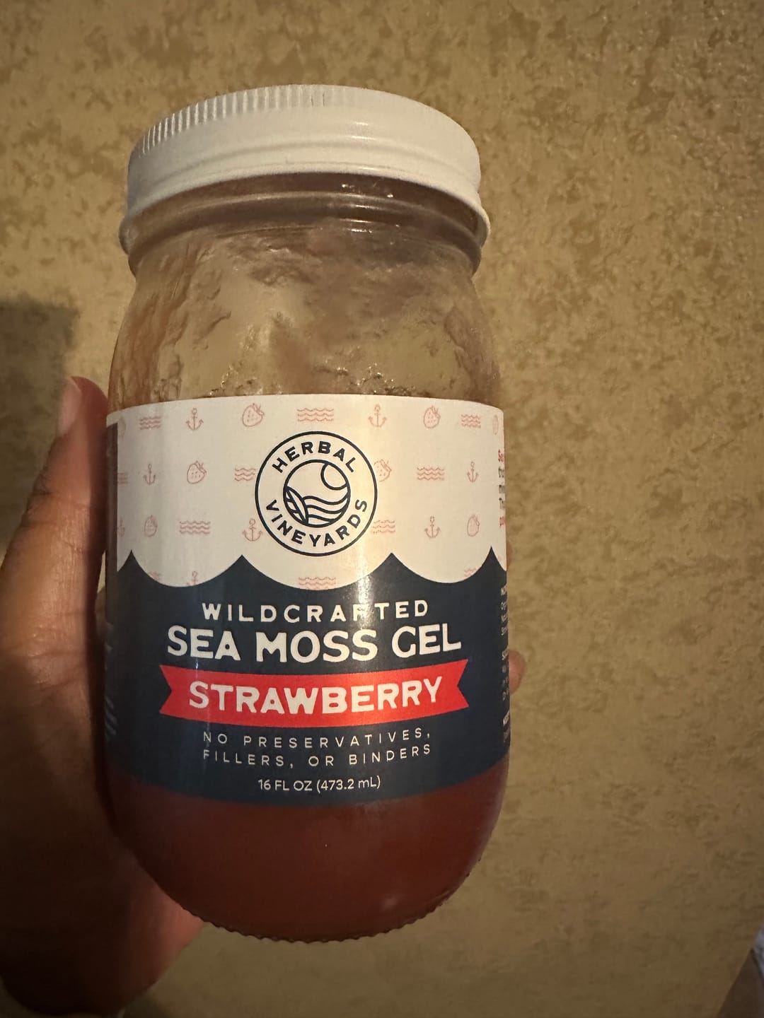 Customer photo review of EXCLUSIVE STRAWBERRY SEA MOSS GEL