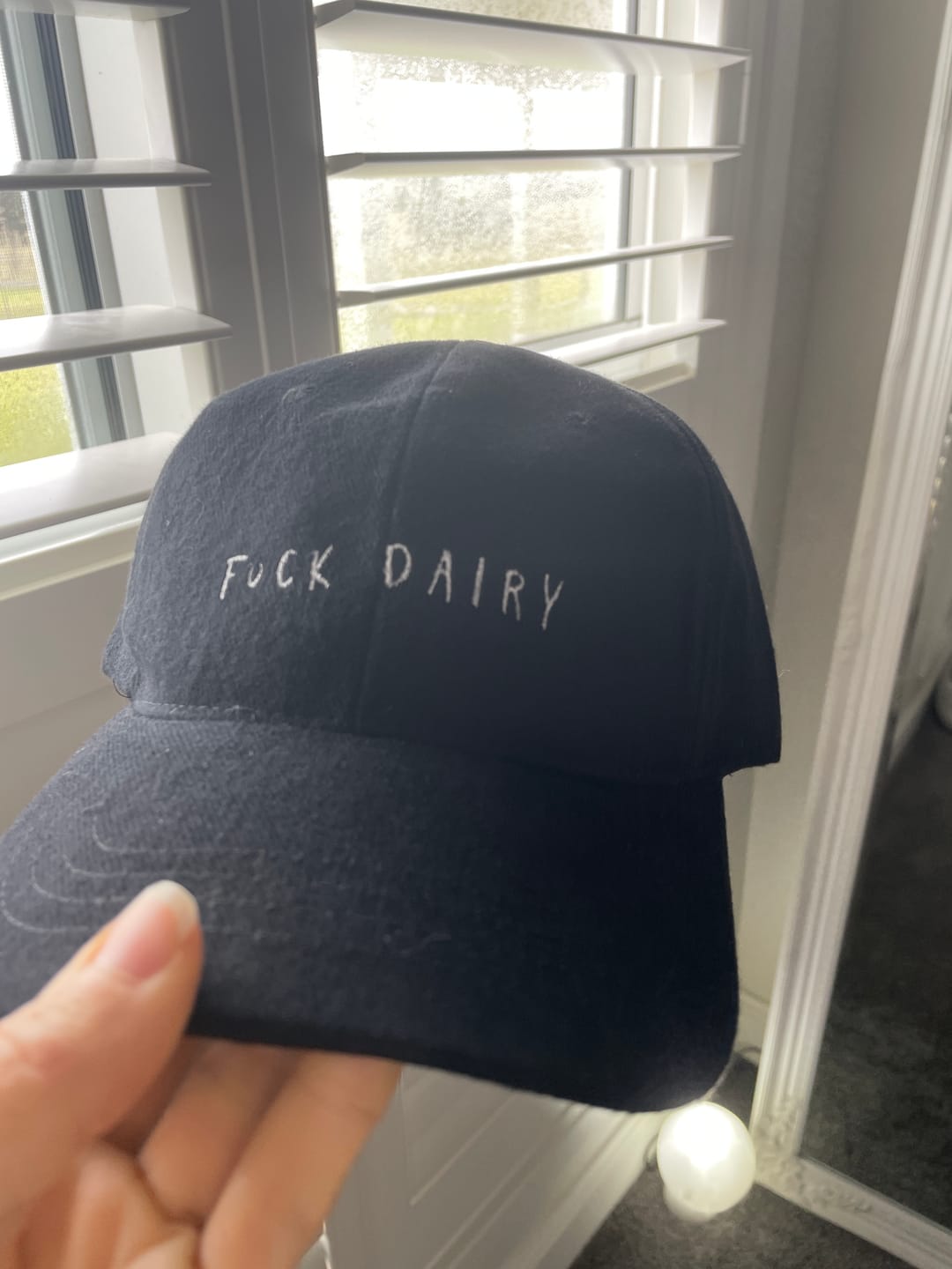 Customer photo review of Dairy is Scary | Hat