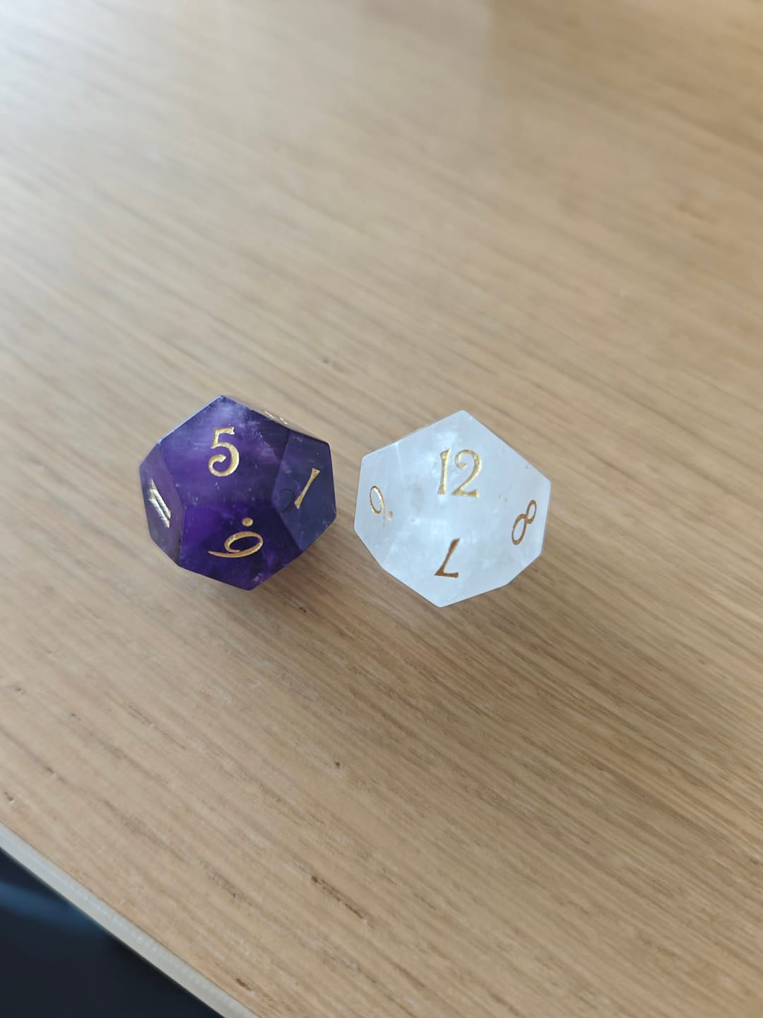Customer photo review of 2 pcs of D12 for Daggerheart Tabletop Gaming