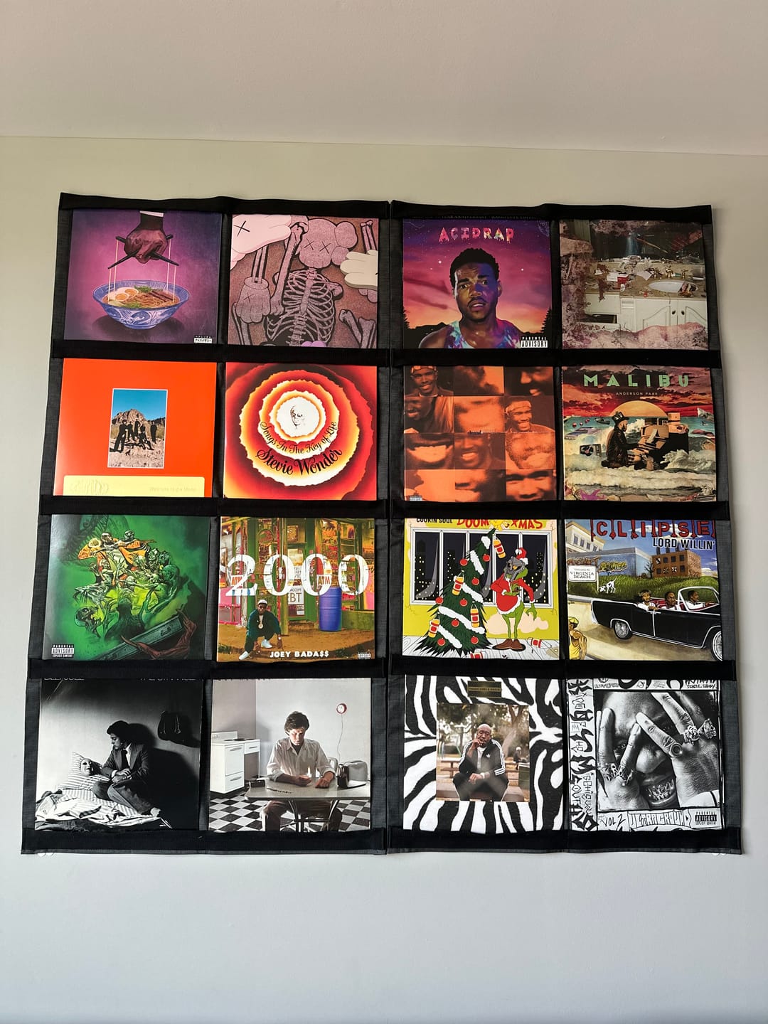 Customer photo review of 12" Vinyl Record Display Frame - LP Wall Storage
