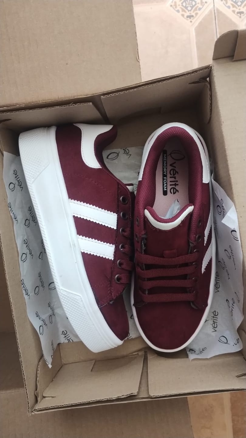 Customer photo review of ALAZKA STRIPES Ciruela Durazno