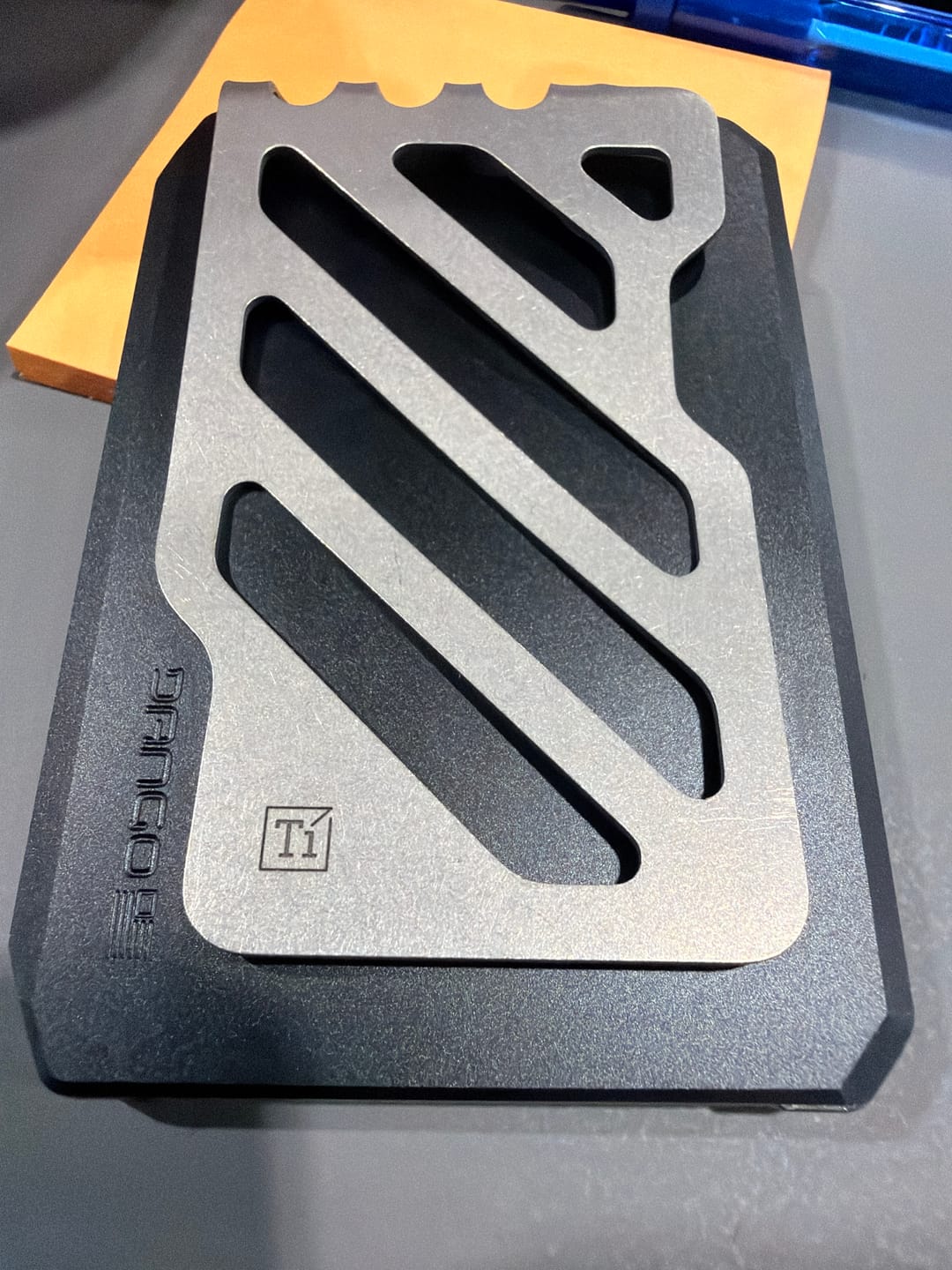Customer photo review of SK1 Slide Kick Wallet with Titanium Money Clip