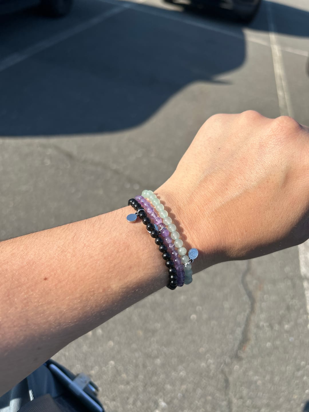 Customer photo review of Amethyst Bracelet Mini