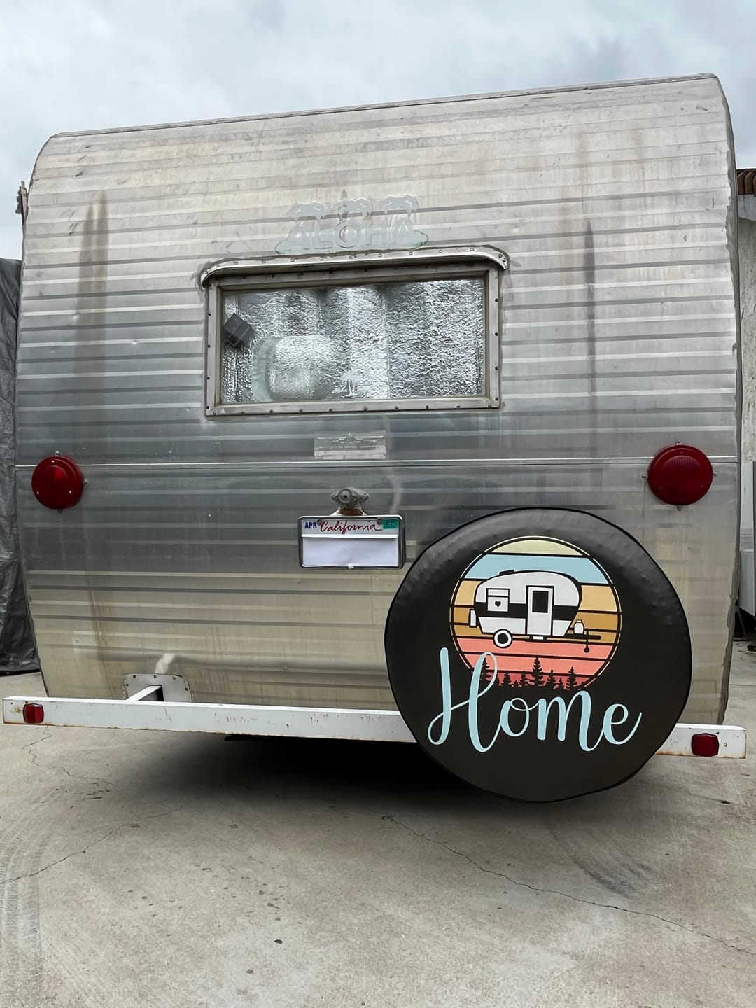 Customer photo review of Cute Home Camper RV Spare Tire Cover Design