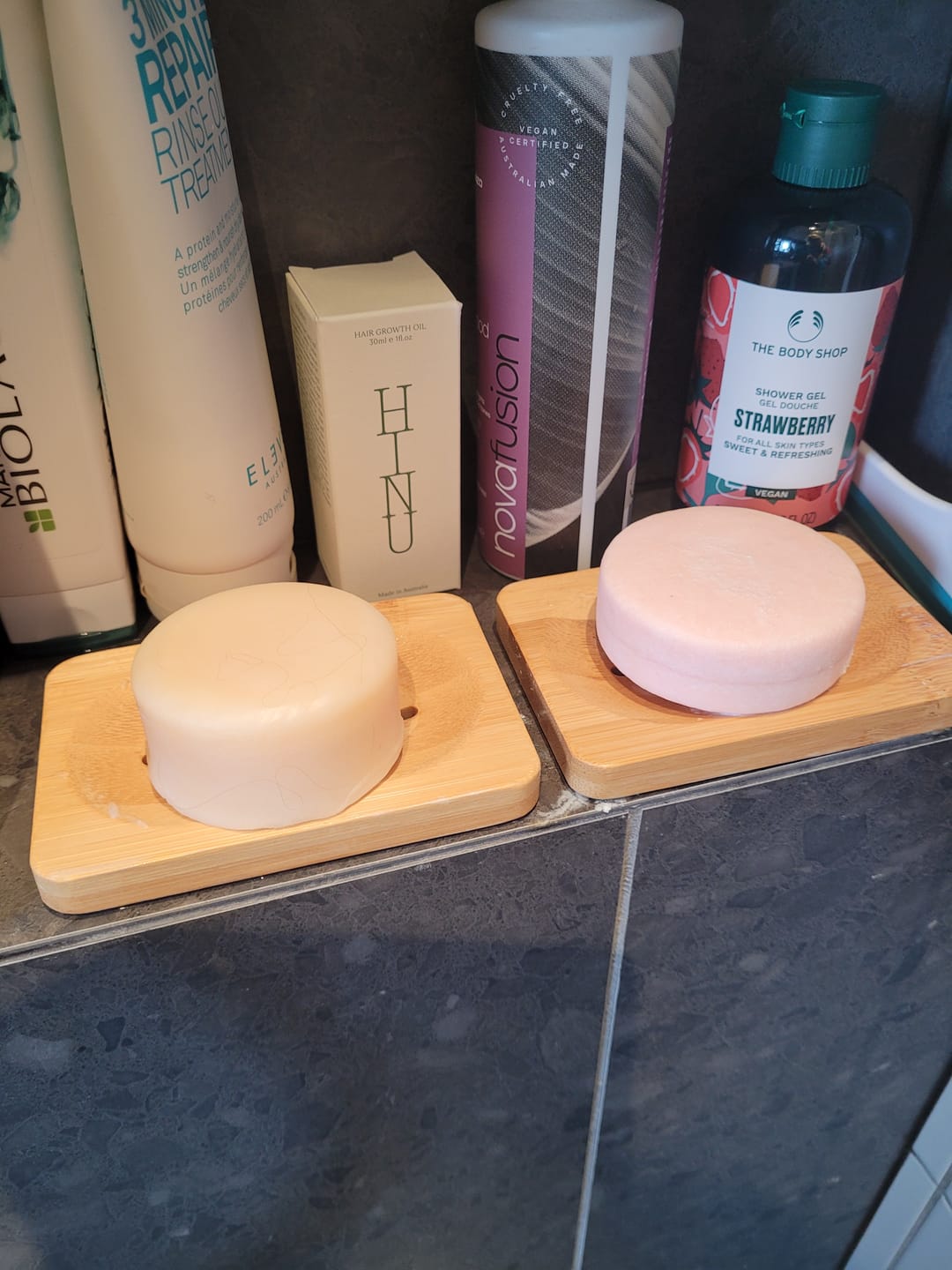 Customer photo review of Bamboo Bar Drainer Dish
