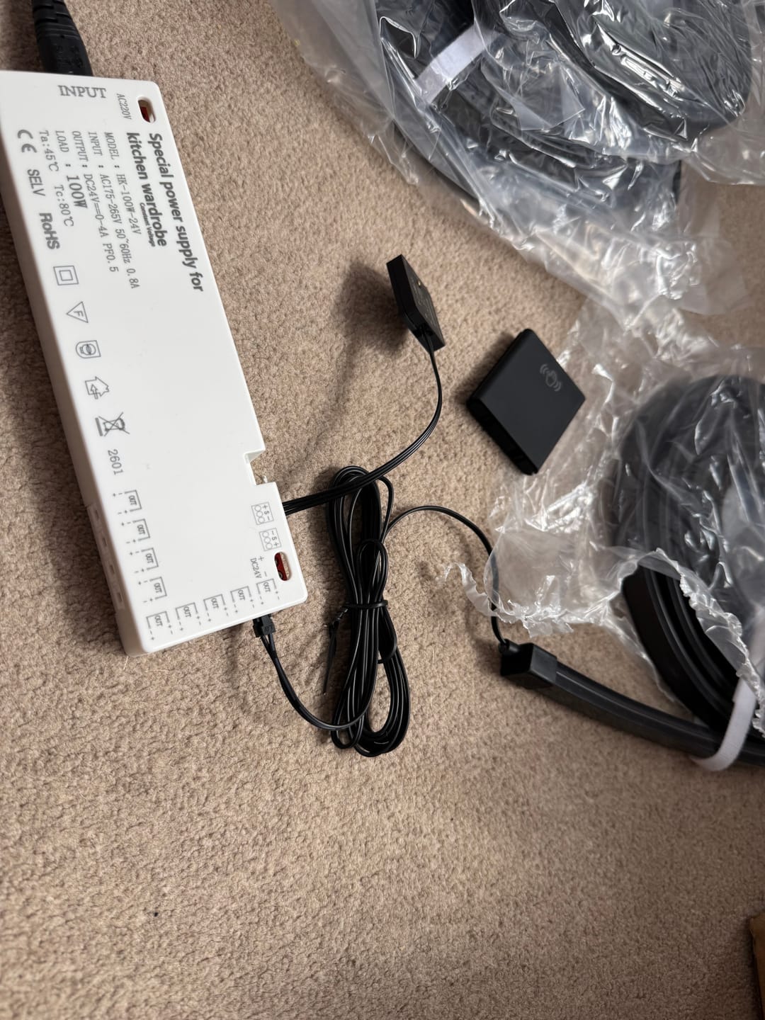 Customer photo review of Premium LED light kit 4 x 240cm LED Light Strips