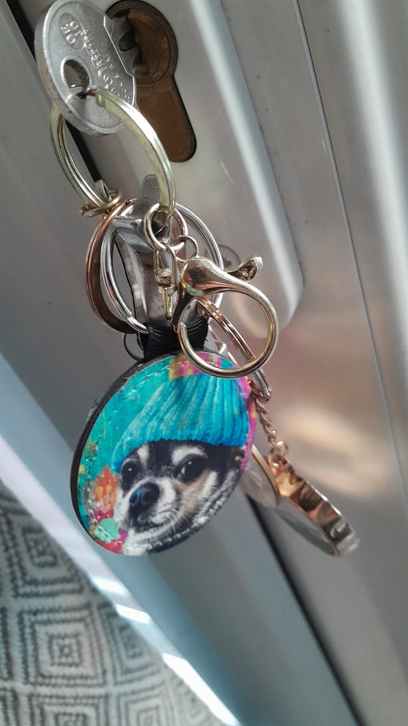 Customer photo review of Streetart - Personalised Keychain