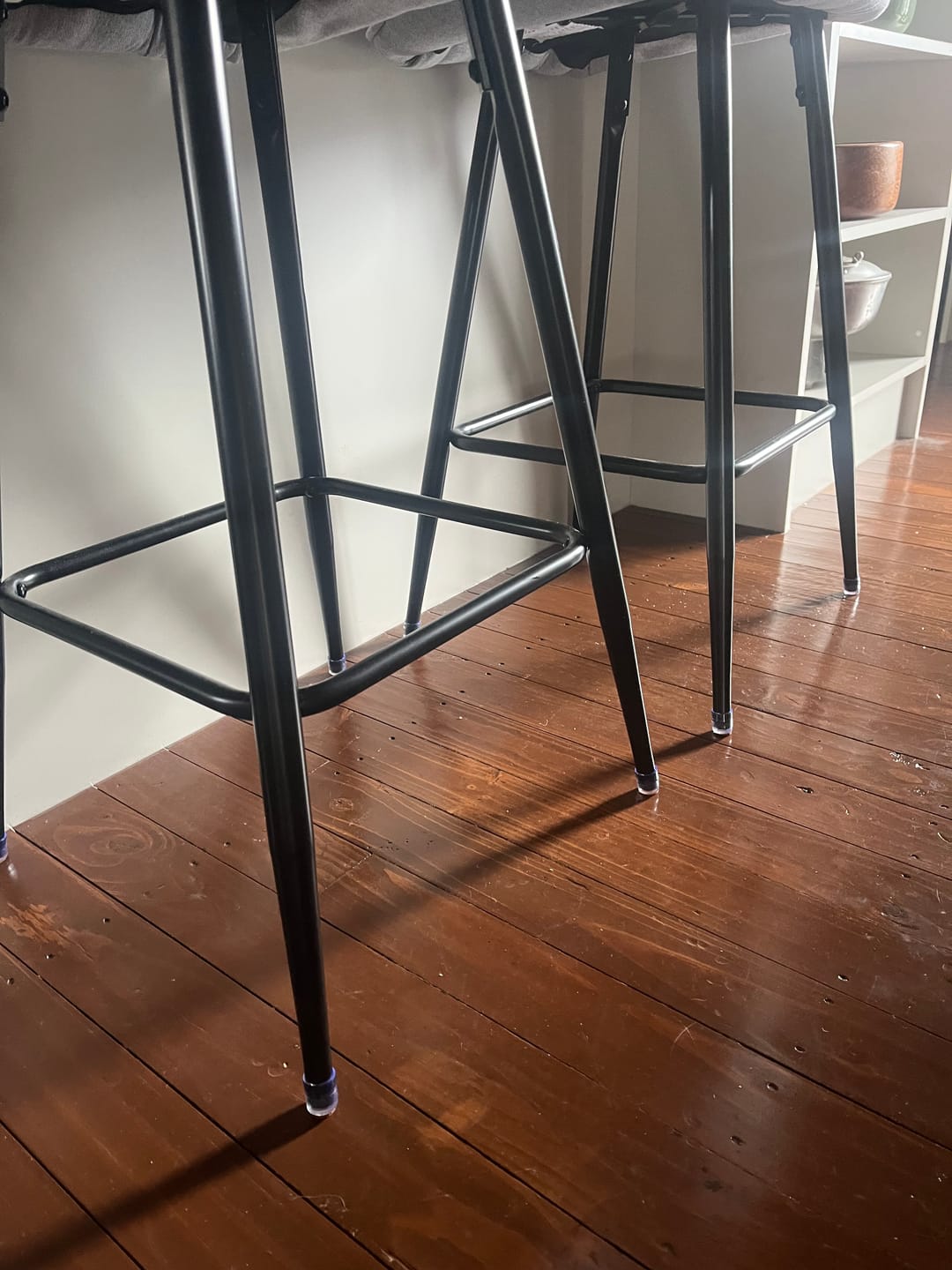 Customer photo review of Round Felt Silicone Chair Leg Protectors | Extra-Durable Chair Floor Protectors