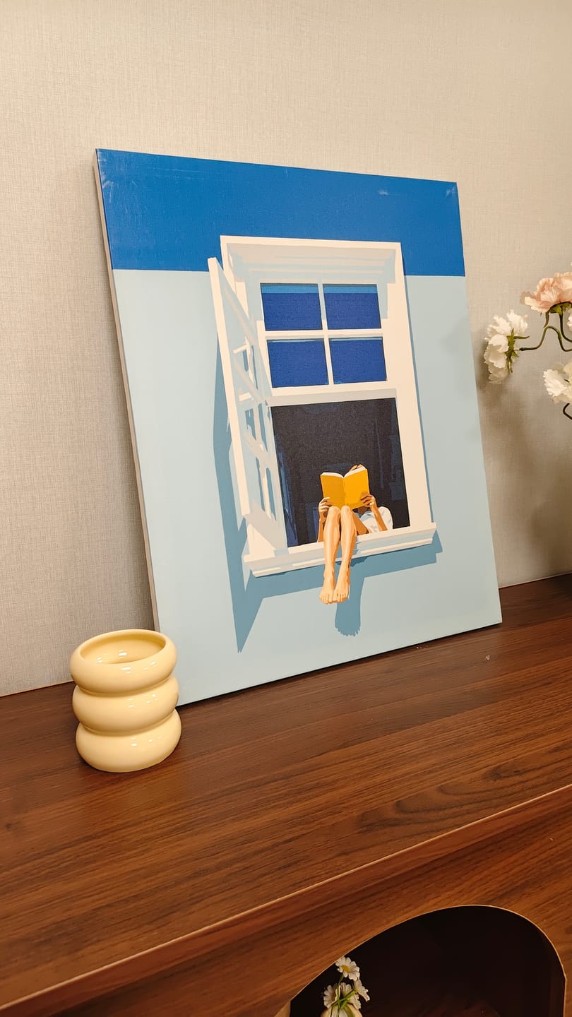 Customer photo review of Window Readings | Paint by Number