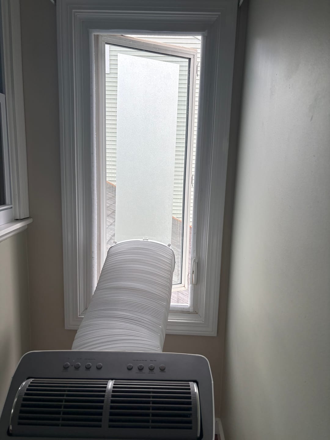 Customer photo review of Custom Portable AC Window Kit for Casement Windows
