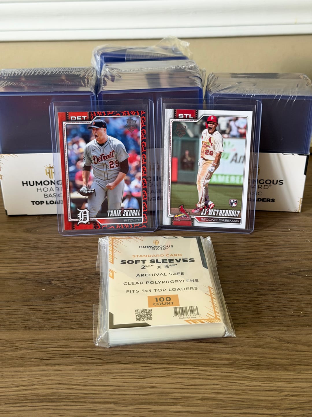 Customer photo review of Basic Top Loader Card Holders (35-360pt)