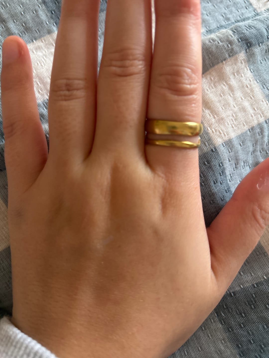 Customer photo review of Twin Aura Ring (Adjustable)