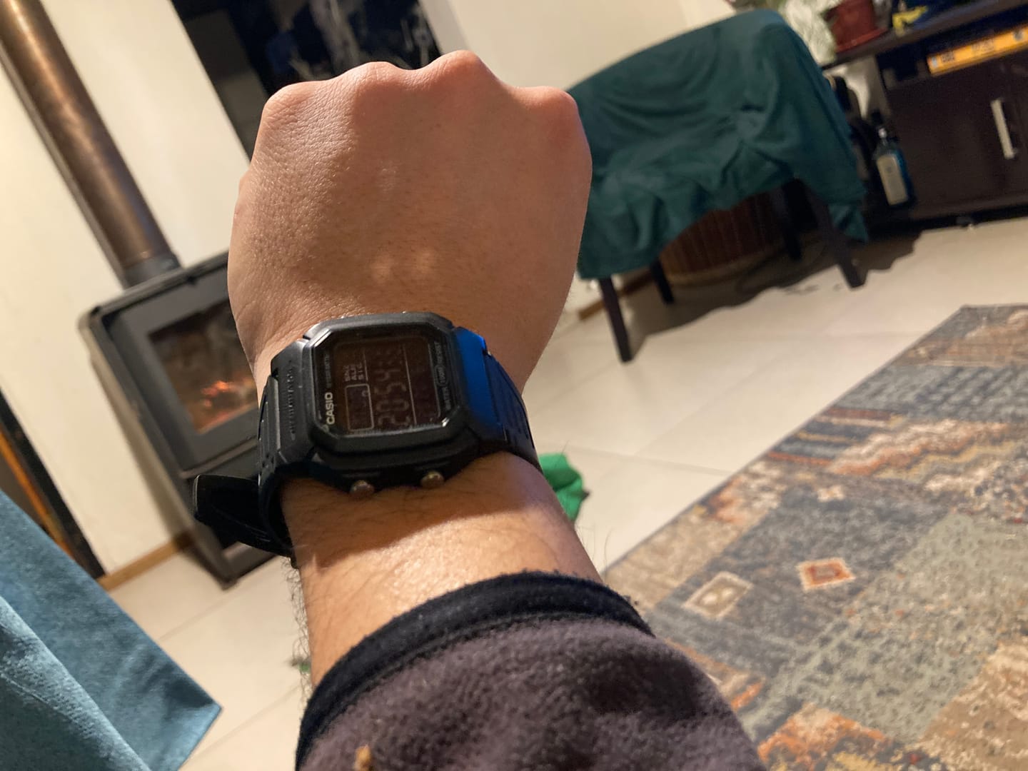 Customer photo review of Reloj Casio Vintage W-800H-1BV Negro Pantalla Negativa