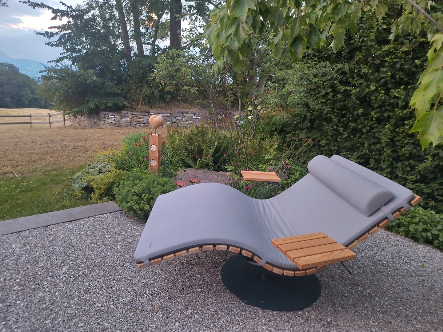 Customer photo review of MEBE Wave Lounge - drehbare Gartenliege für 2 Personen