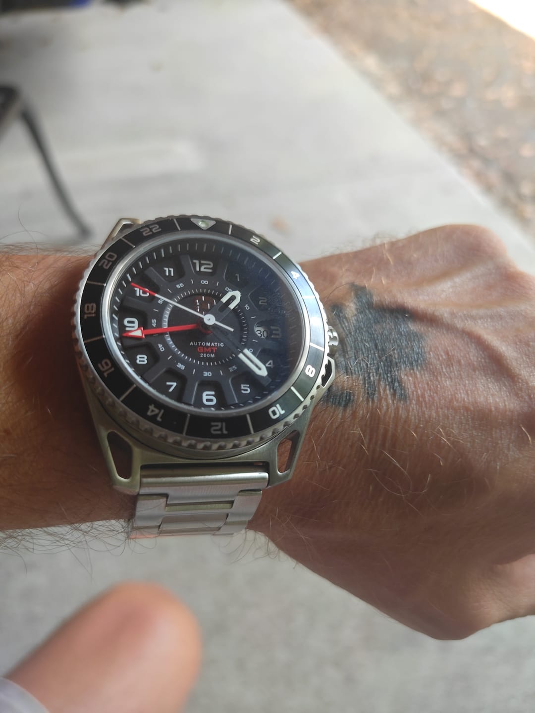 Customer photo review of GMT-01 - Automatic GMT Watch with Metal Bracelet