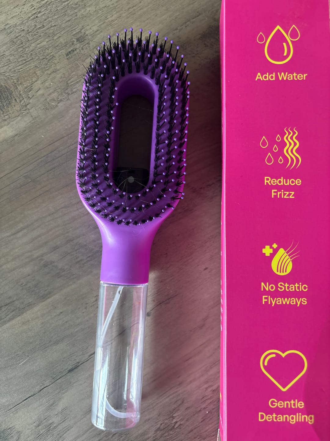 Customer photo review of Bright pink Tangle Tamer