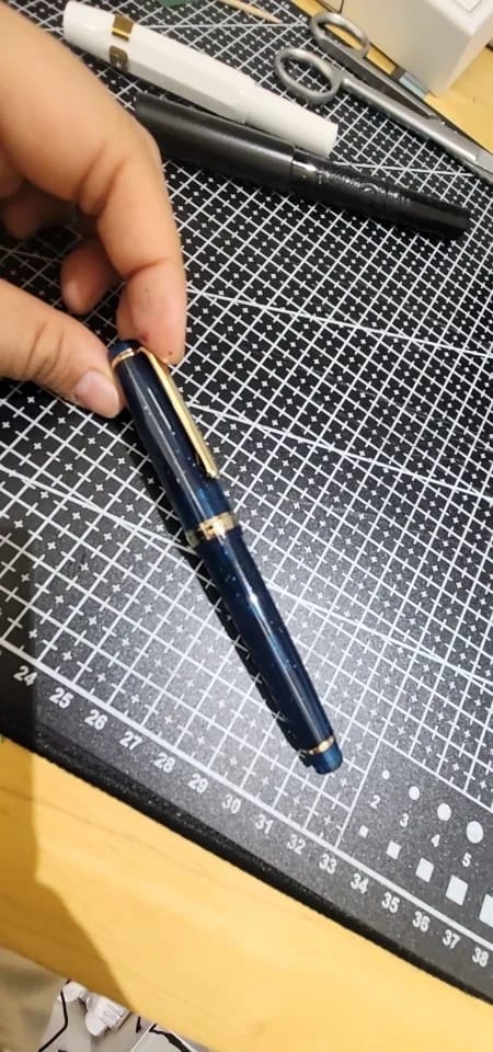 Customer photo review of Luxury Fountain Pen with Gold Trim and Fine Nib