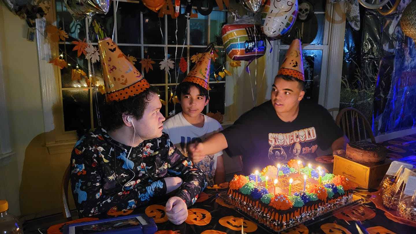 Customer photo review of Disney "Tricks, Treats, and Trouble" – Performance Hoodie
