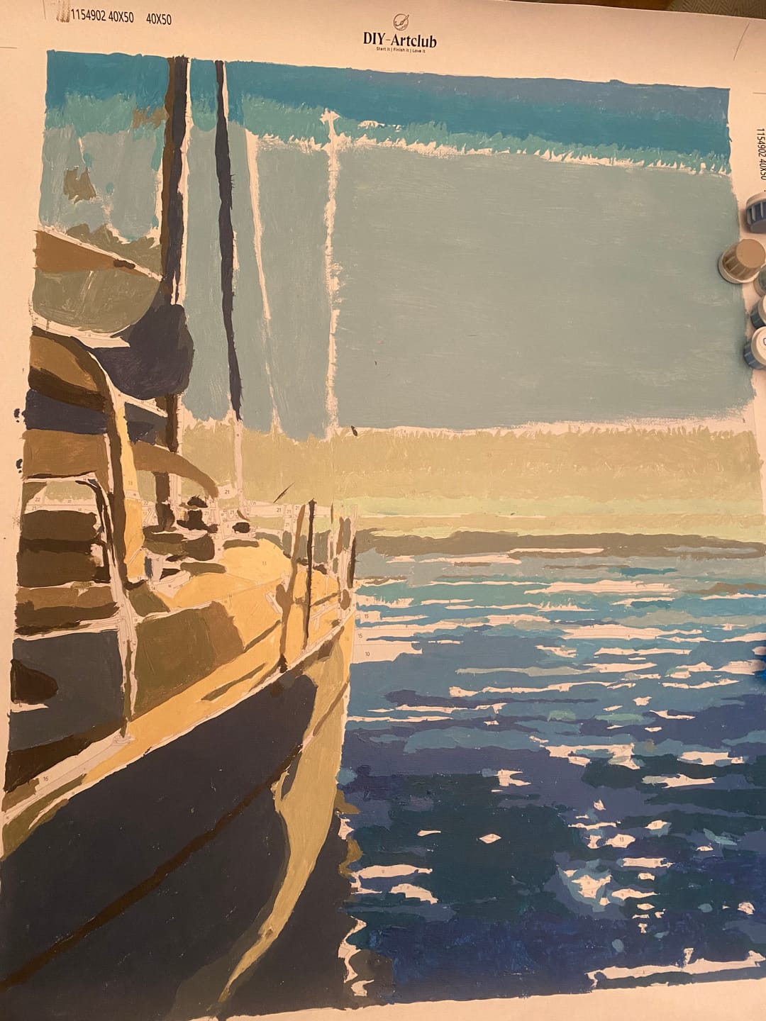 Customer photo review of Yacht Life | Paint by Number