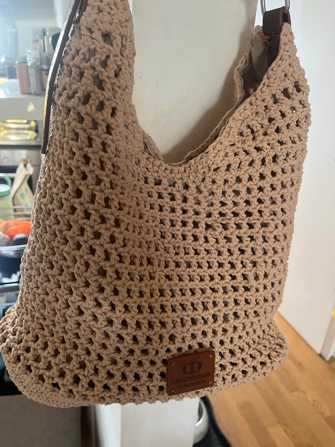 Customer photo review of Haven Hobo crochet kit