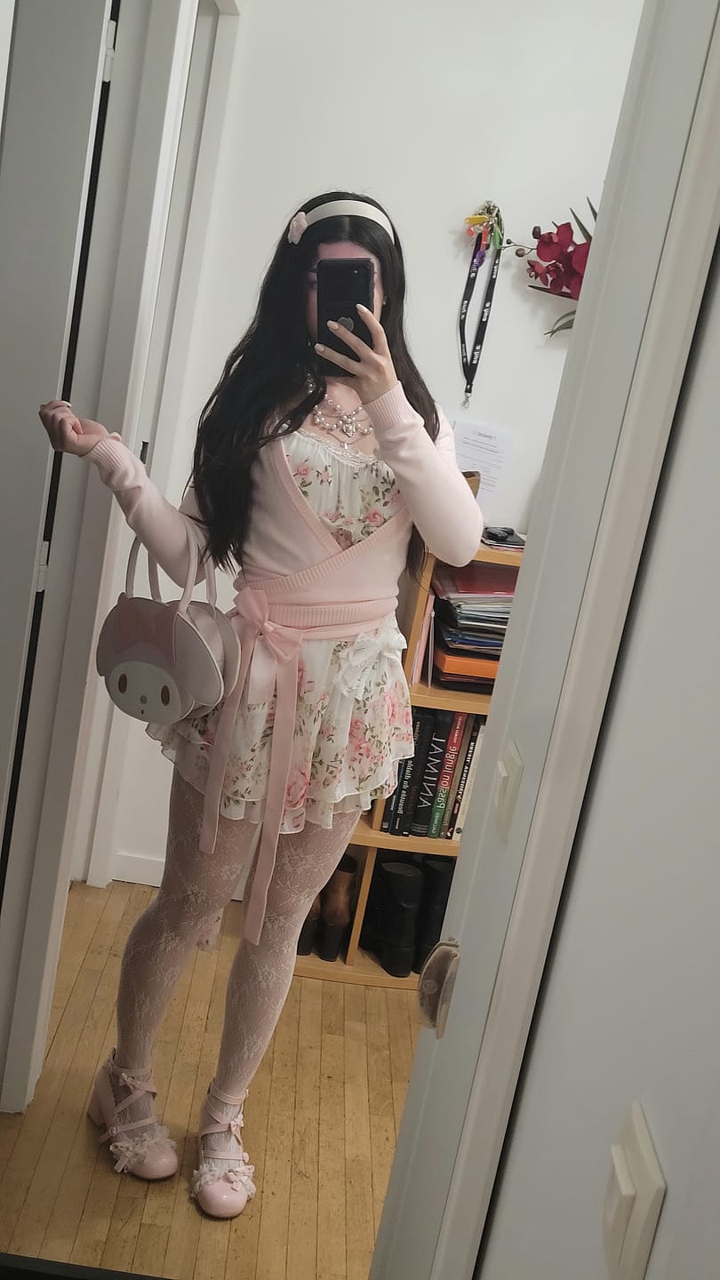 Customer photo review of Ballet Knit Wrap Cardigan