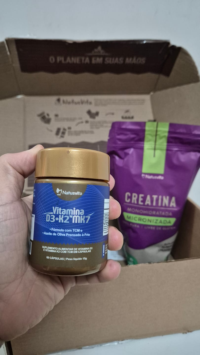 Customer photo review of Vitamina D3 2.000UI + K2 MK7 com TCM e Óleo de Oliva em Cápsulas
