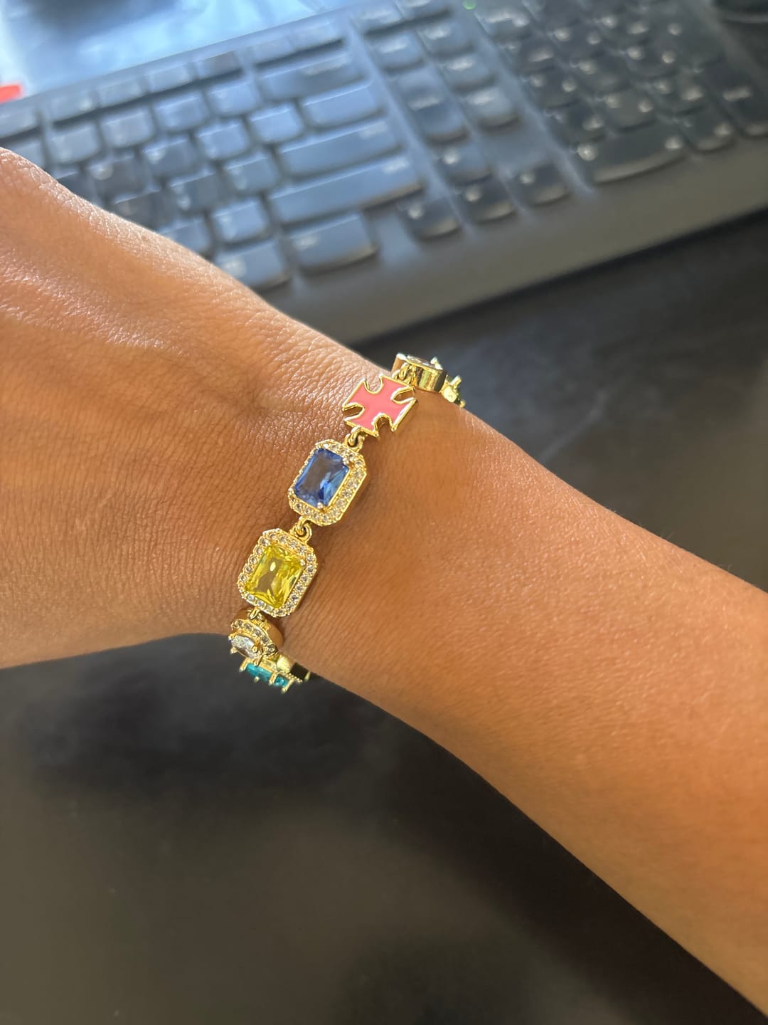 Customer photo review of Solstice Gemstone Bracelet