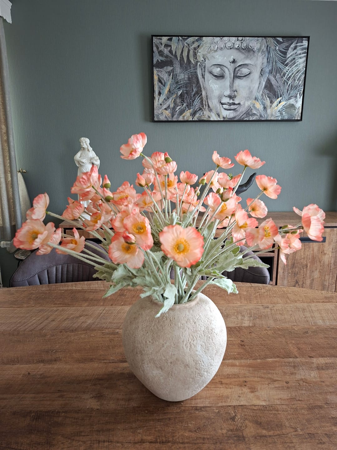 Customer photo review of Zijden Klaprozen - Oudroze