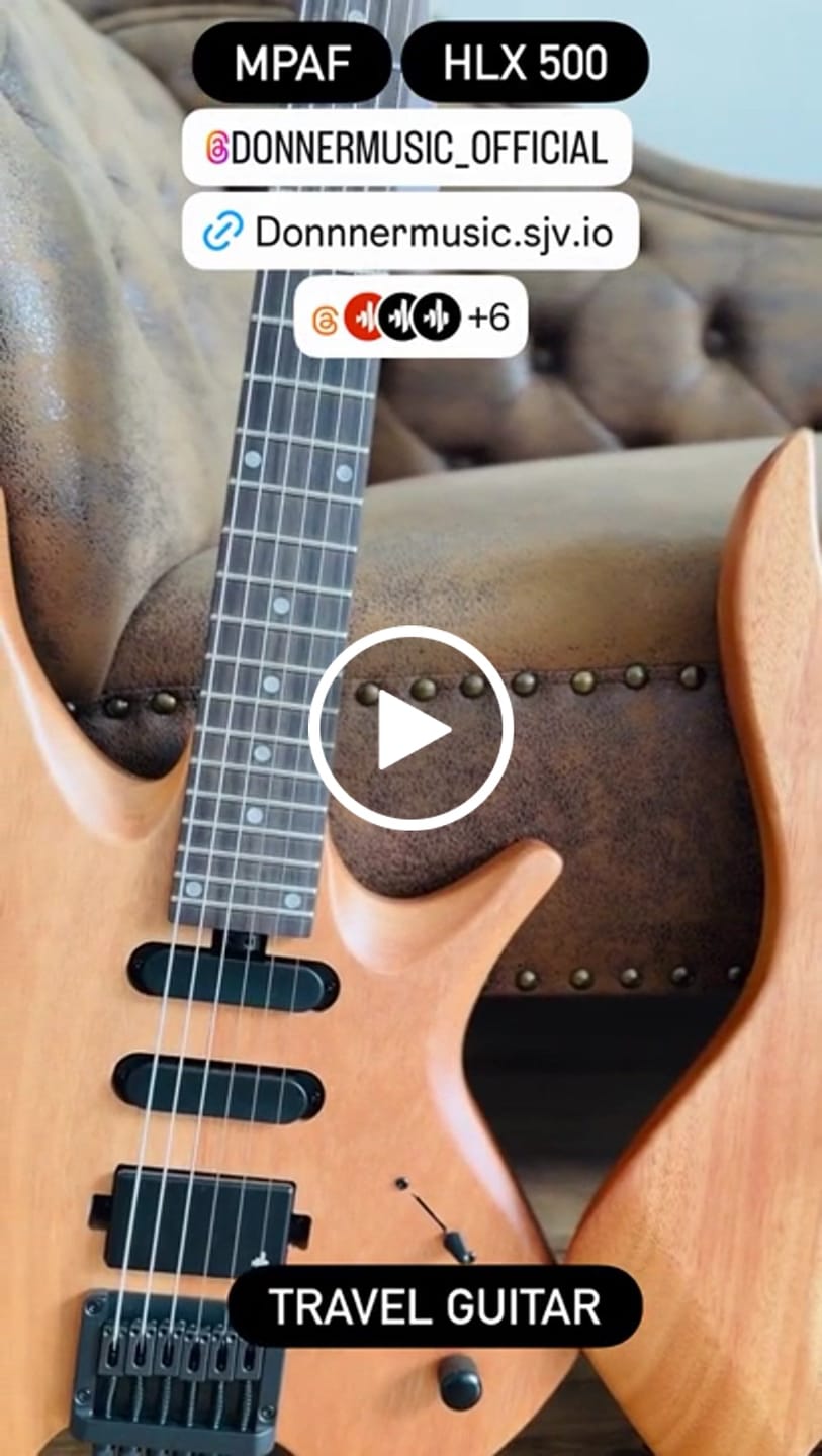 Customer video review of Donner HLX-500 Guitare Électrique Moderne Sans Tête【ancienne réf. NHL-500】