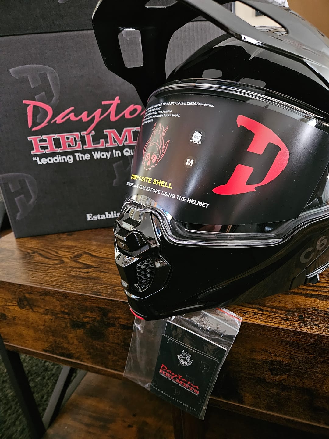 Customer photo review of D.O.T. & ECE Daytona C6- Hi-Gloss Black
