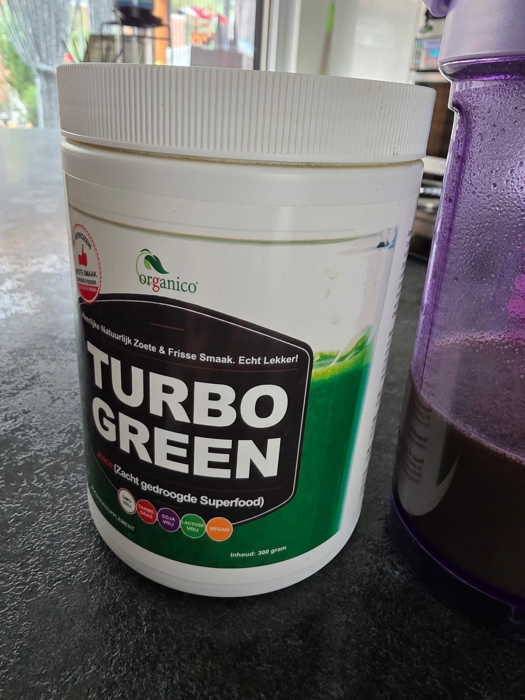 Customer photo review of ORGANICO TURBO GREEN JUICE