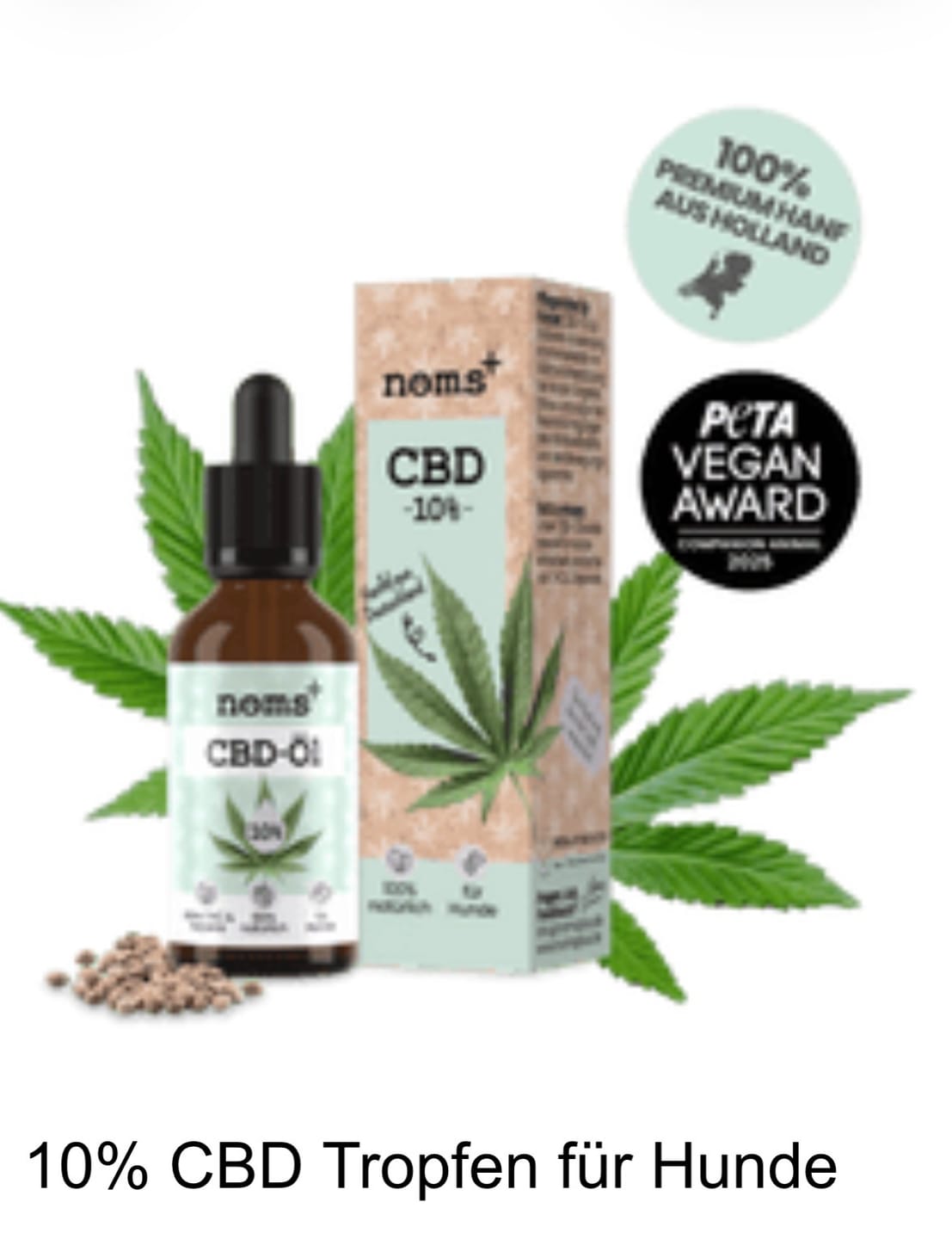 Customer photo review of 10% CBD Tropfen für Hunde