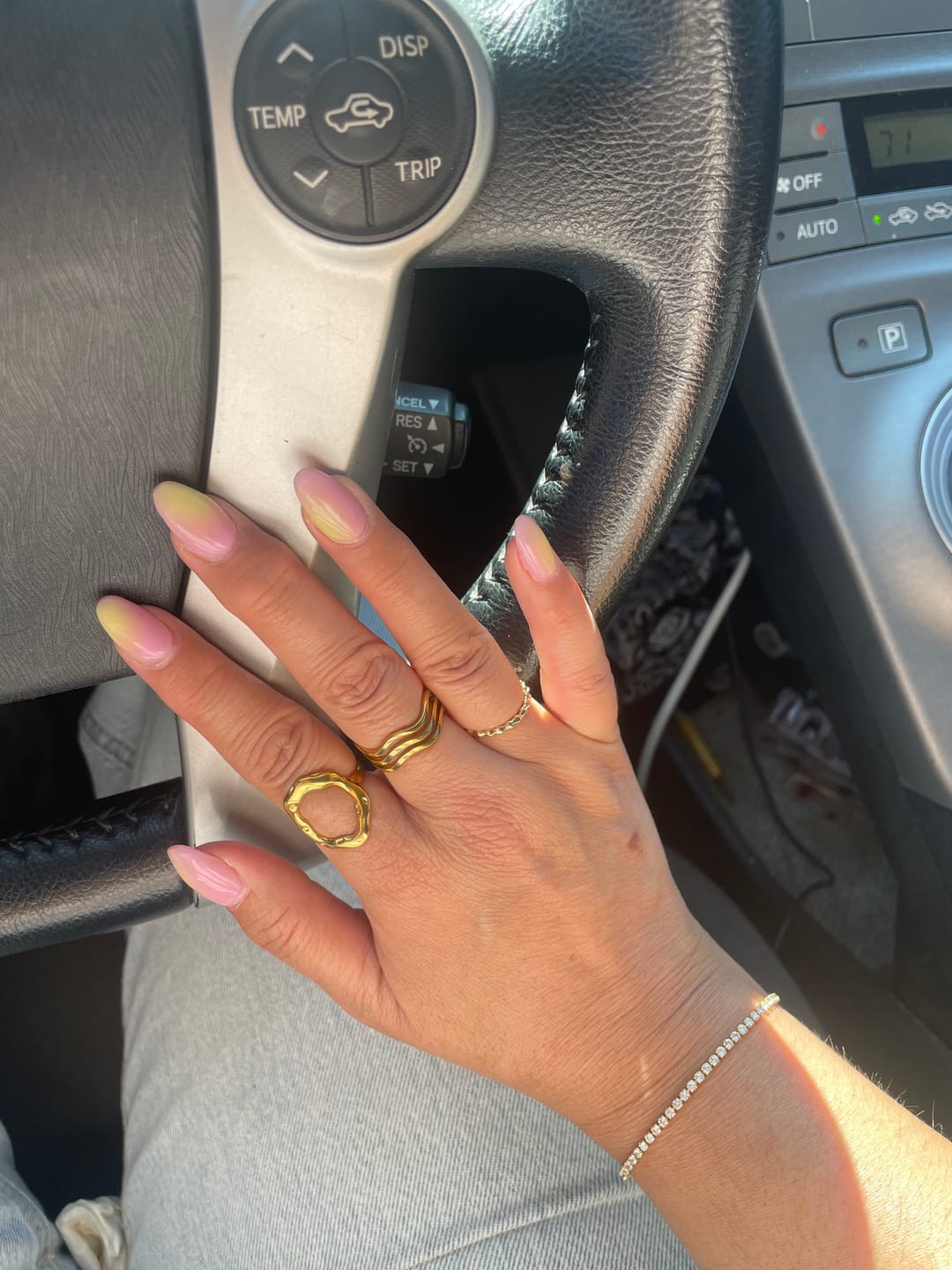 Customer photo review of Wave Trio Ring