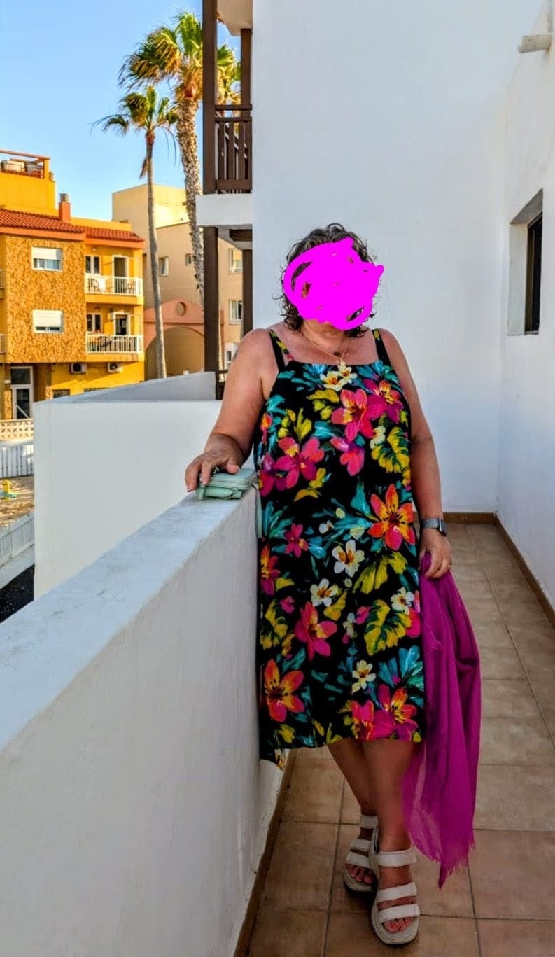 Customer photo review of Vivid Tropics Viscose Poplin Fabric