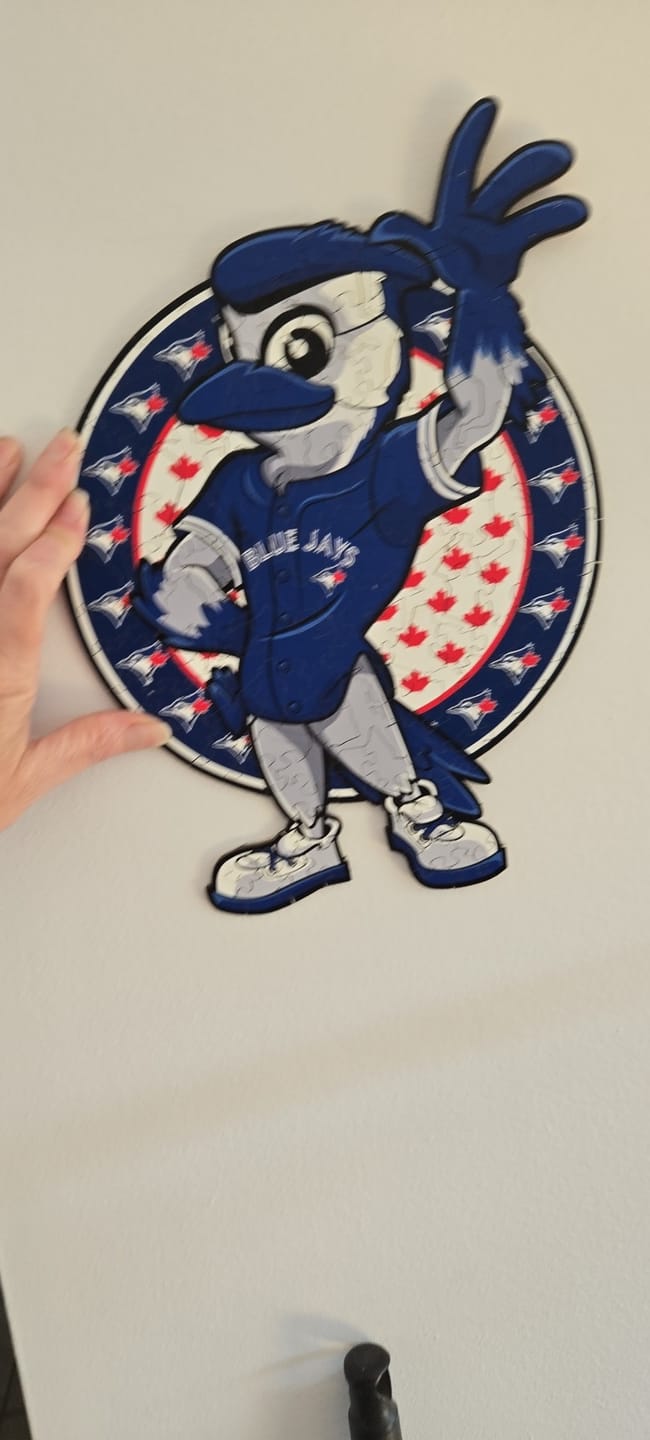 Customer photo review of Toronto Blue Jays™ Mascot Wooden Puzzle